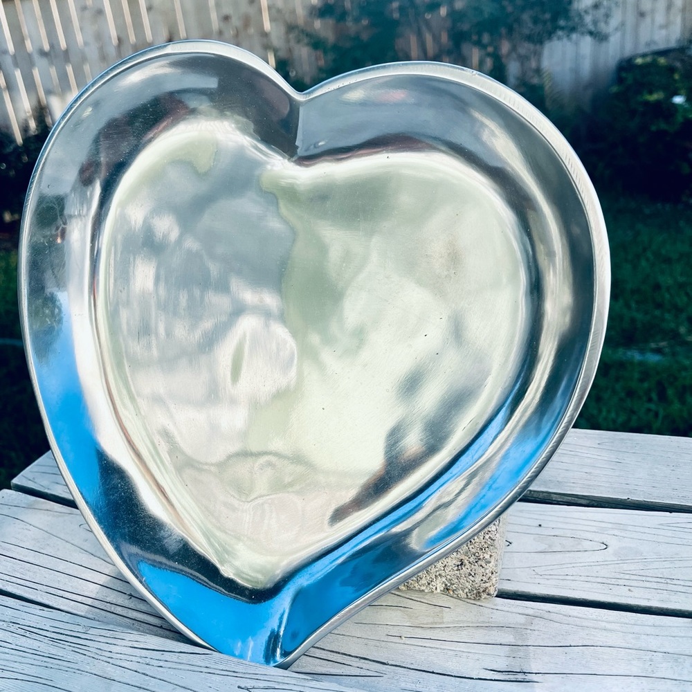 Silver Metal Heart Rintel Collection by Towle